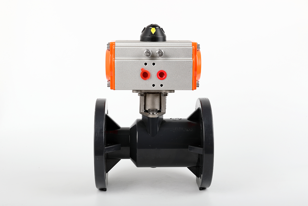 南和气动法兰一体球阀